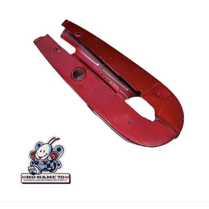 Ketengkas tutup rantai rante honda c70 c700 c800 c50 shock pendek merah