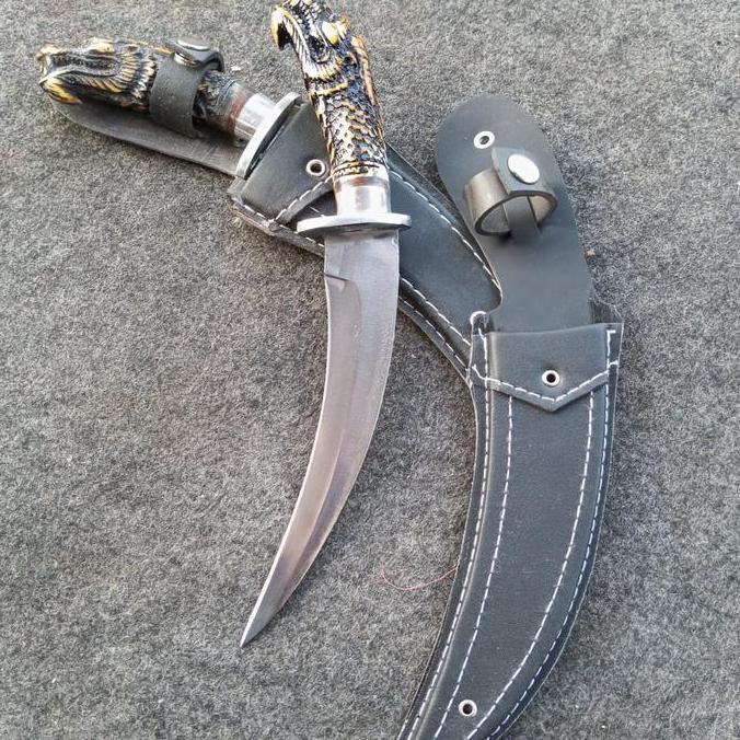 Pisau Naga Baja Strip Tempa Sepuh