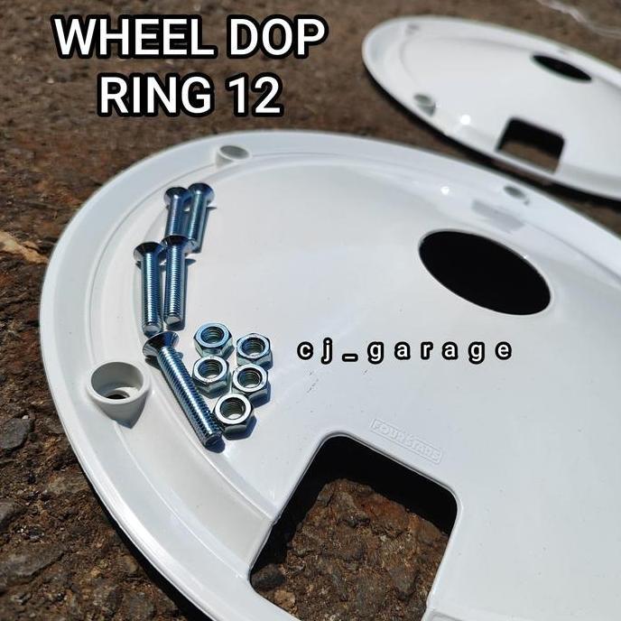 Wheeldop Metic Ring 12 UNIVERSAL ABS PUTIH set BAUD Wildop Ring 12 Semua Metik Fazio scoopy Wheel do