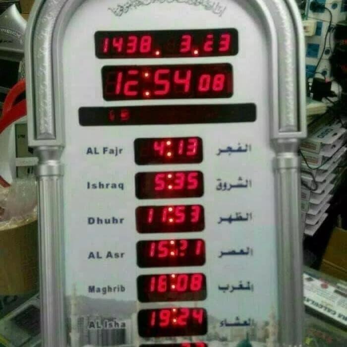 Jam Dinding/Meja DIGITAL ADZAN SET Jam adzan Al - Pigeons AZ-4009/