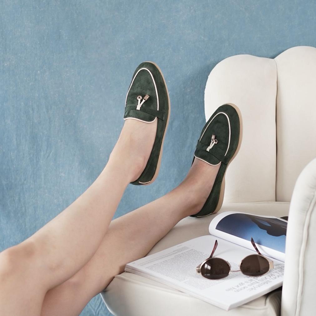 RECOMMENDED SAVA | Clara Loafers Wanita Suede Korea