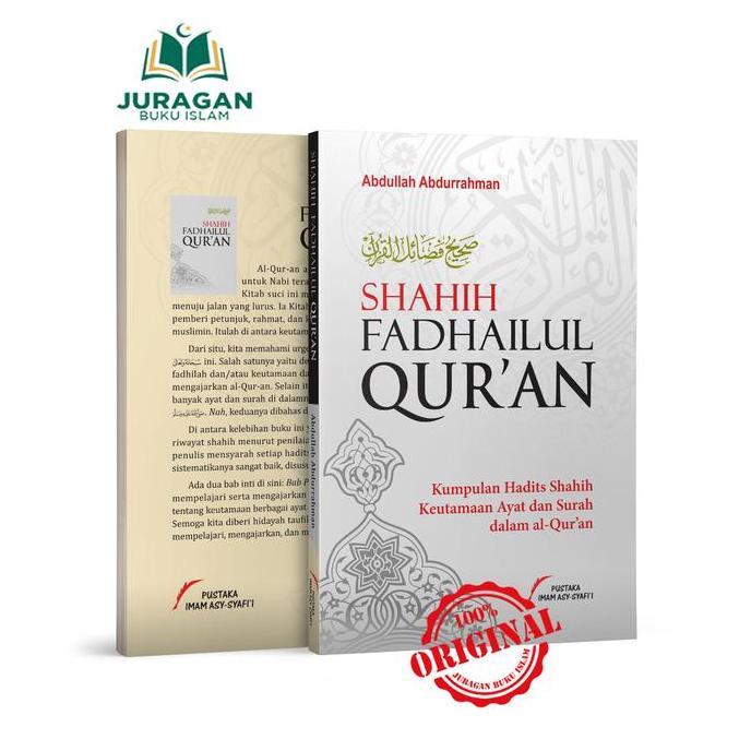 Buku Shahih Fadhailul Quran - Pustaka Imam Syafii