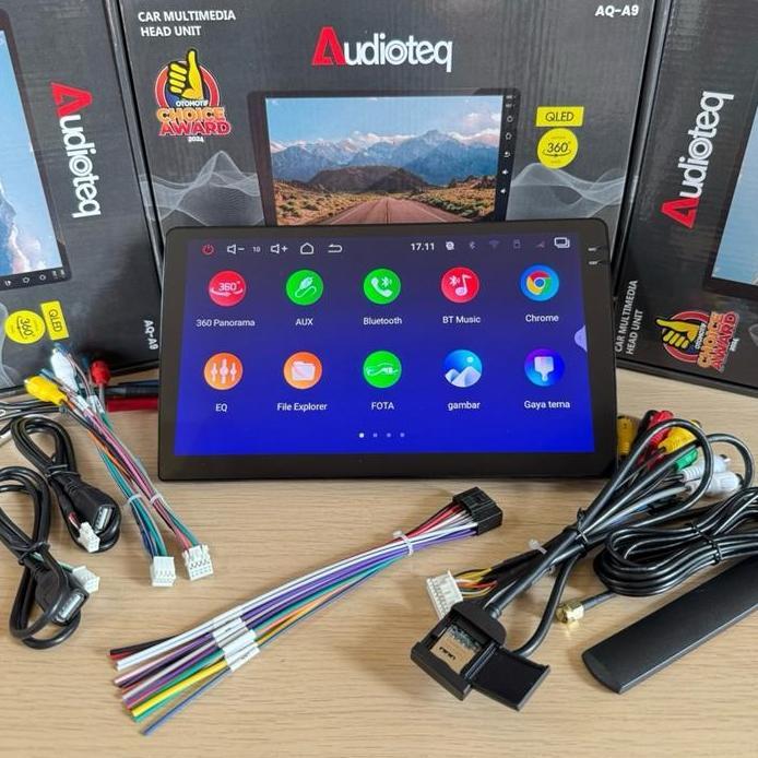 HEAD UNIT ANDROID AUDIOTEQ SUPORT KARTU GSM 4G ANDROID AUDIOTEQ RAM 3/32 GB SUPORT KAMERA 360 SUPORT