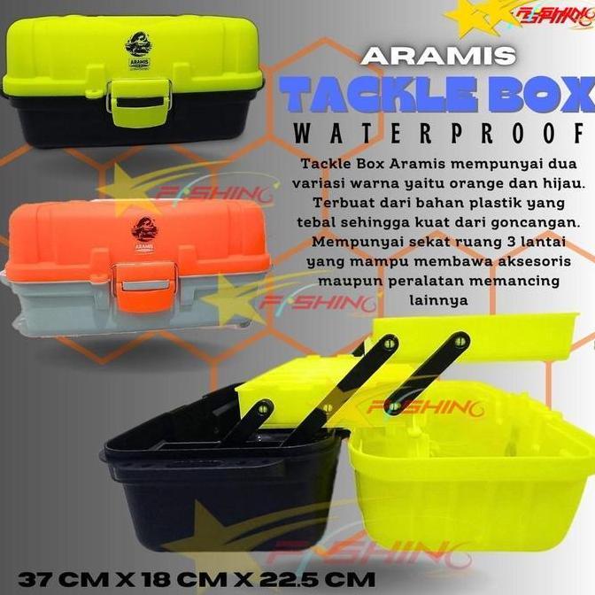 TERBARU - -SF- Tackle Box 6200 Aramis Kotak Alat Perkakas Mancing 3 Tingkat Tiga Susun Pancing Umpan