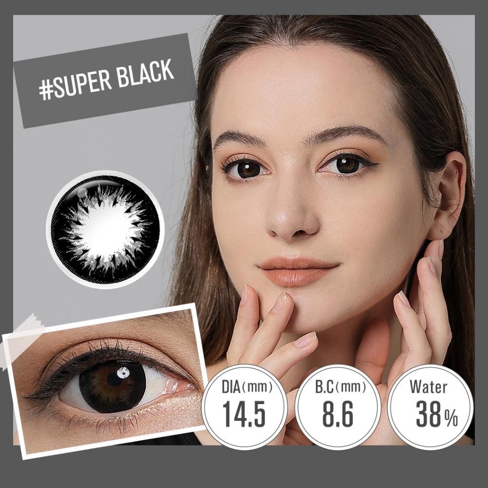 Exclusive [0.00~-6.00]Magister Softlens Hitam 14Mm-14.5Mm Softlens Minus