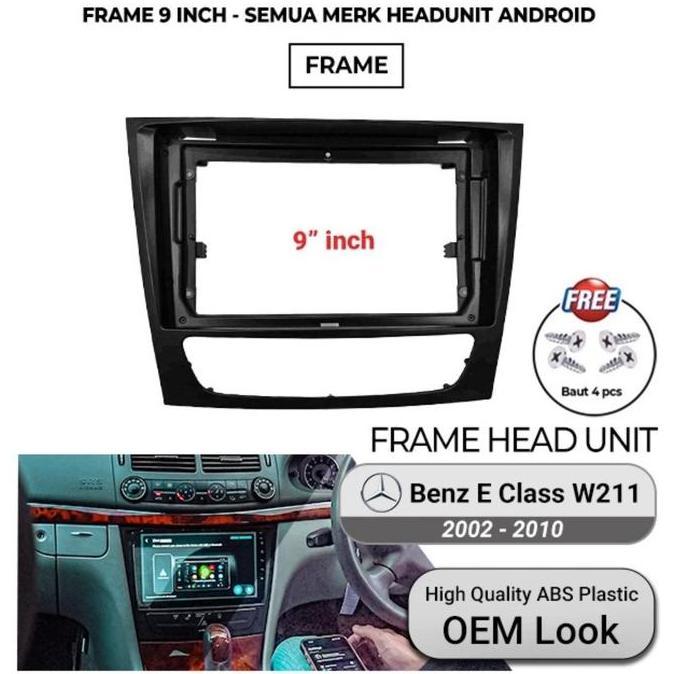 Frame 9 Inch Head Unit OEM Mercedes Benz E-Class W211 2002-2010