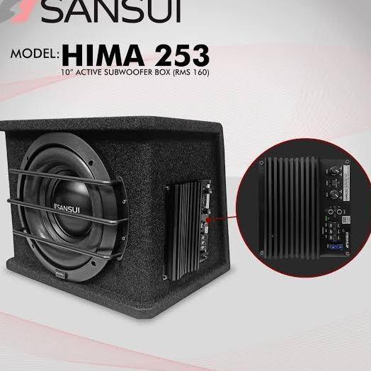 Bastube Subwoofer Aktif Box Sansui Hima-253 10 Inch / Basstube Mobil 10inch