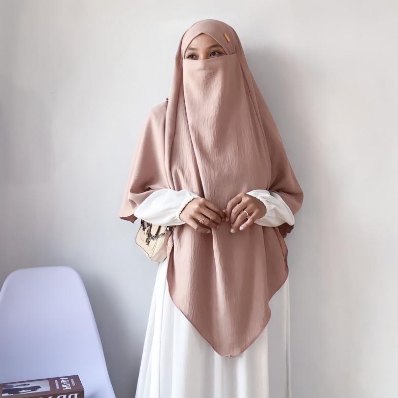 COD Tsurayya - (M) Frenchkhimar free cadar tali / french khimar crincle