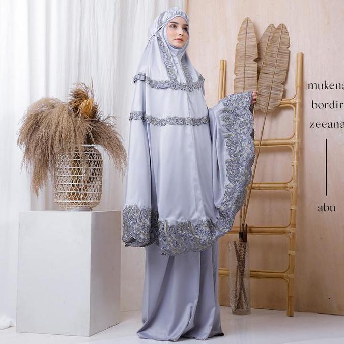 PUSAT MUKENA INDONESIA - MUKENA DEWASA BORDIR ZEEANA