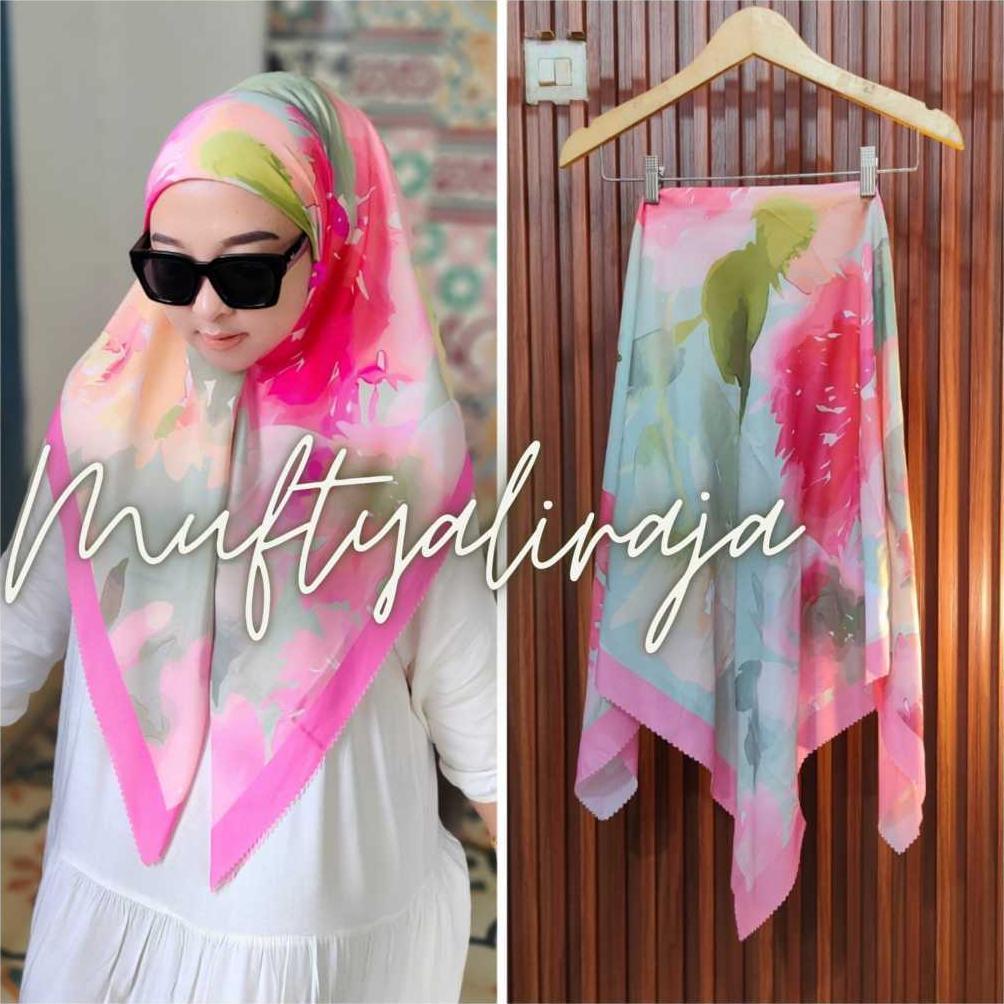 Flash Sale HIJAB KERUDUNG SEGIEMPAT MOTIF PREMIUM DENAY KW DENAY SEGIEMPAT hijab segiempat denay pol