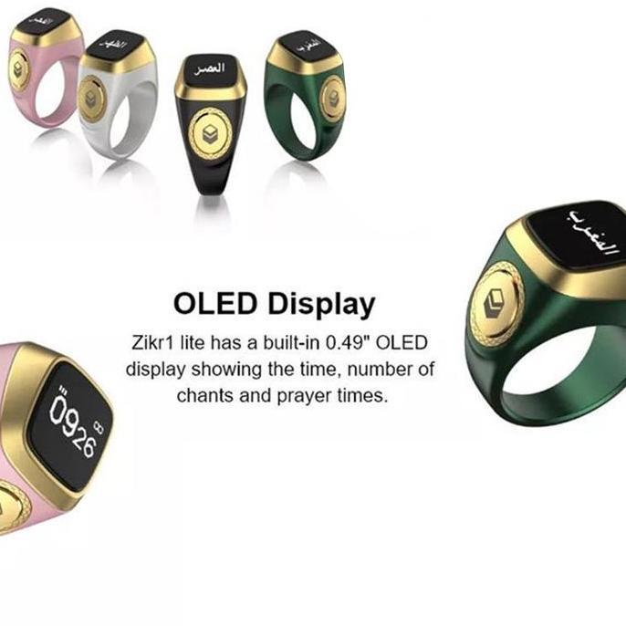 Murah Iqibla Zikr Ring Iqibla Aluminum Alloy Digital Tasbih Iqibla Cincin Tasbih Digital Bluetooth R