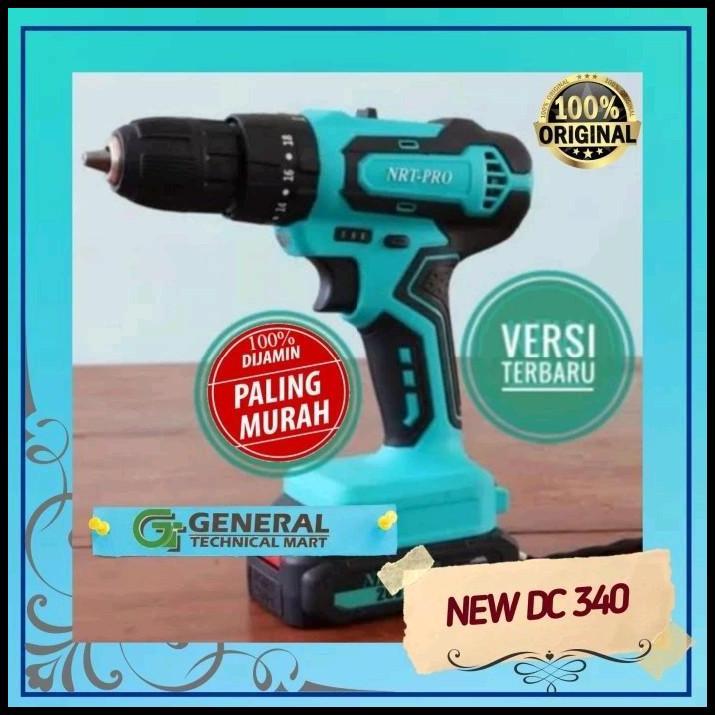 TERLARIS CORDLESS IMPACT DRILL 20V NRT-PRO DC-340 TERMURAH 