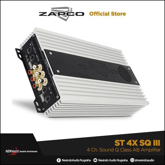 Power Zapco St 4X Sq Iii 4 Ch. Sound Q Class Ab Amplifier  Original