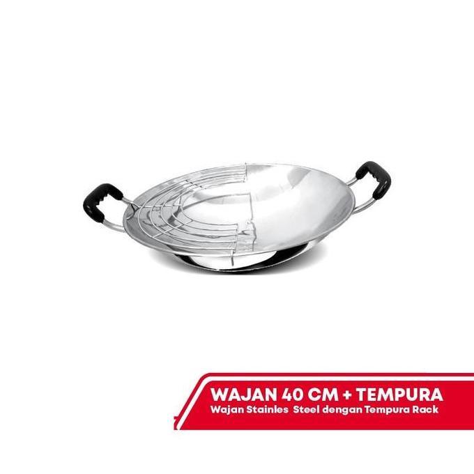 MAXIM WAJAN 40 CM DAN TEMPURA RACK