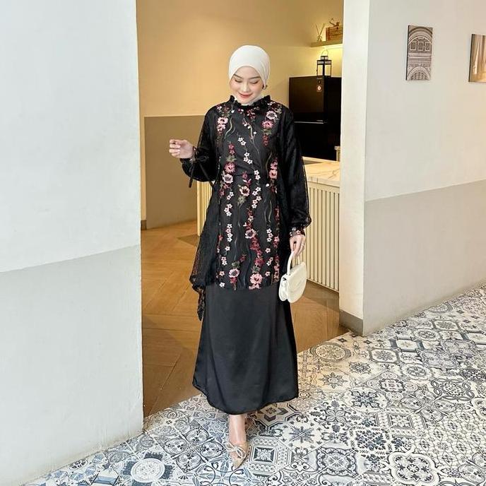 ZEMIRA TUNIK BRUKAT / TUNIK BRUKAT / OUTER BRUKAT / OUTER TILE GARDEN LA