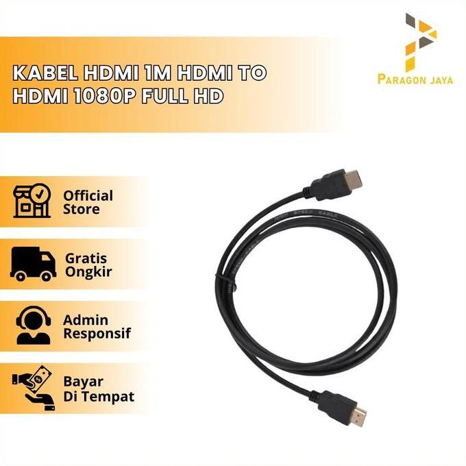 VERNIZCO KABEL HDMI TO HDMI 1 METER / KABEL HDMI 1 METER / KABEL HDMI HITAM