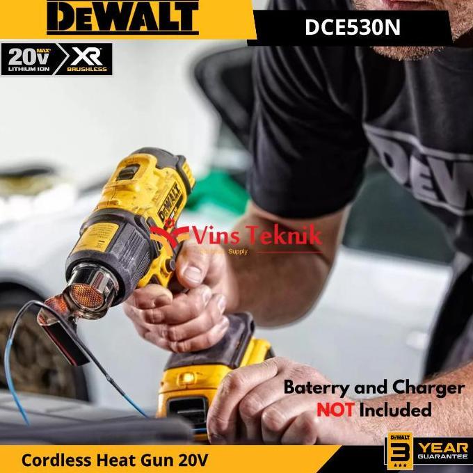 Promo Dewalt Dce 530N Mesin Pemanas Baterai Cordless Hot Gun Heat Gun Hotgun 20V Dce530