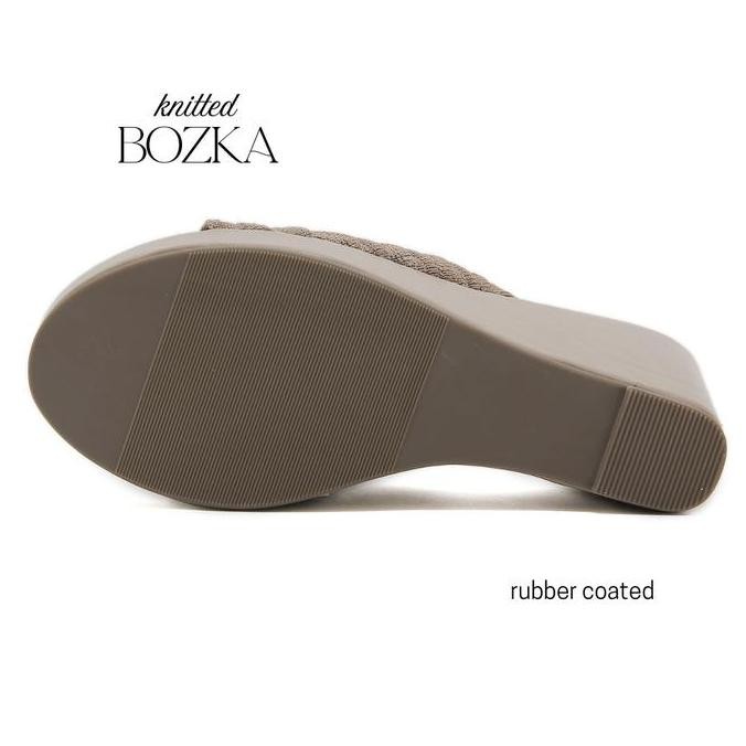 Bozka New Arrival Sandal Rajut Wanita Wedges Valerie