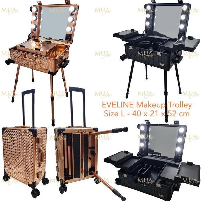 Beauty case / Koper makeup kaca lampu EVELINE L