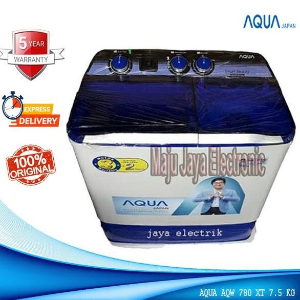 Promo Mesin Cuci 2 Tabung Sanyo Aqua 780 7.5 kg Hijab Series COD
