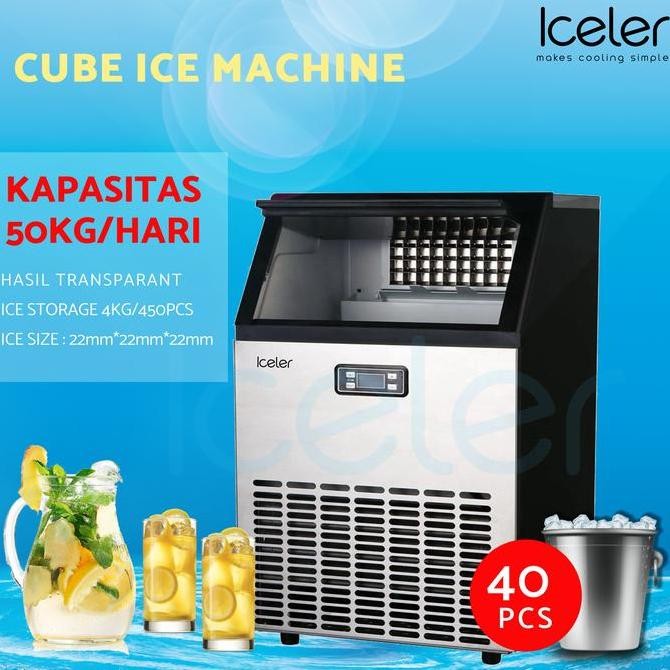 Promo Mesin Ice Cube Iceler Kapasitas Cocok Restaurant Cafe COD