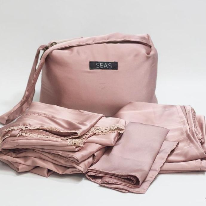 Mukena Travel 2 In 1 Satin Armani Silk Dewasa Seas