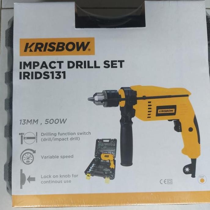 KRISBOW impact drill / set bor listrik 21 pcs