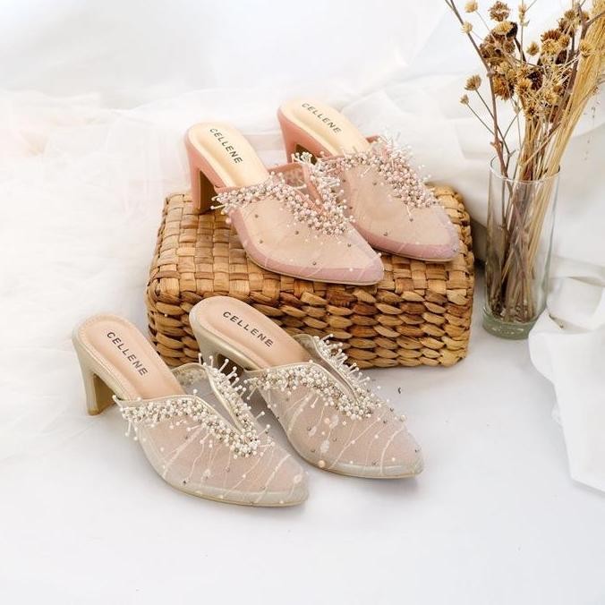 Cellene Viola Beads Heels Shoes Wanita