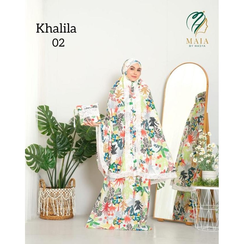 Maia By Hasya - Mukenah Dewasa Premium Silky Motif Mewah - Khalila
