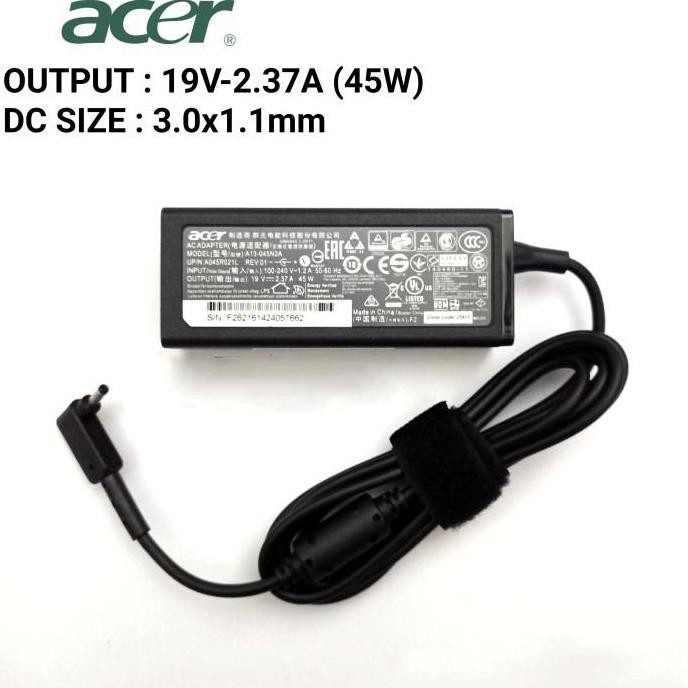 Adaptor Acer Aspire 3 A314-22 A314-22G A314-22-R1N9 A314-35 N20Q1 45W