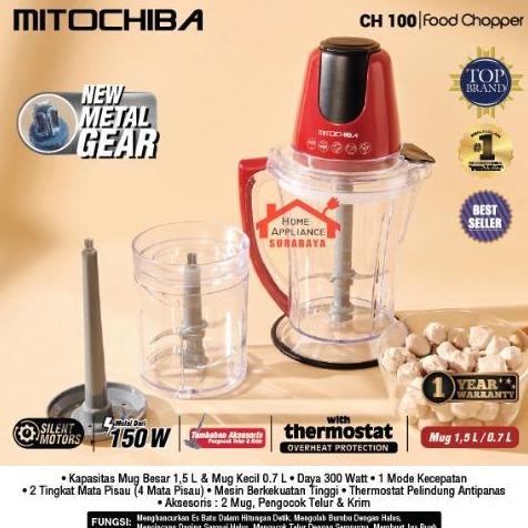 Promo MITOCHIBA Food Chopper Blender Multi Serbaguna MITO CH-100 / CH100 CH 100 COD