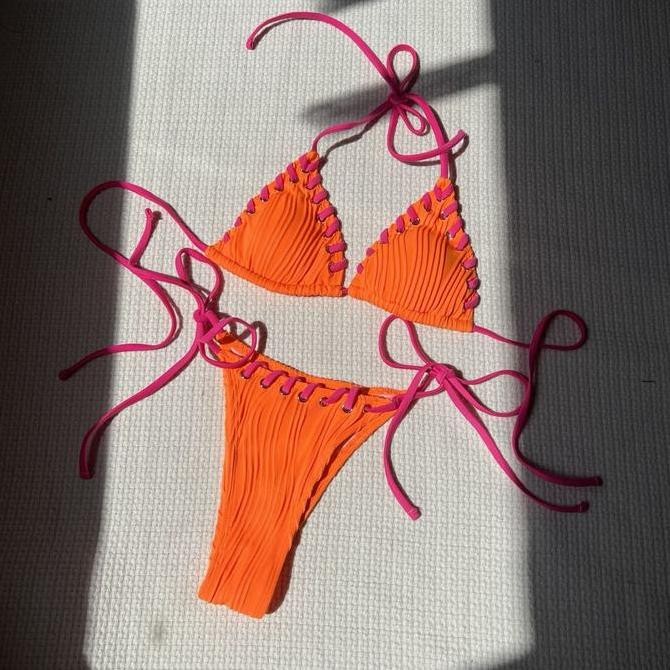 Promo Aurel Bikini Set 2 Pcs Woman Premium / Korean Swimwear / Beachwear Bali / Baju Renang Wanita /