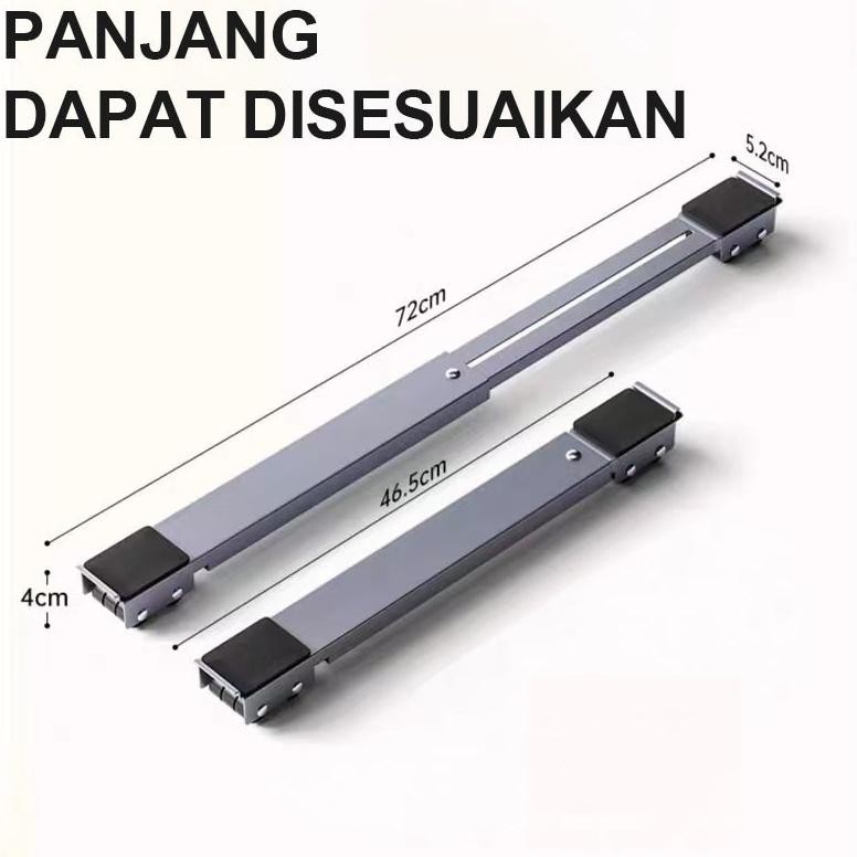 PROMO Roda Lemari/Tatakan Kulkas/Roda Kulkas, Mesin Cuci/Alas Tatakan Roda/Roda Serbaguna / Roda Kul