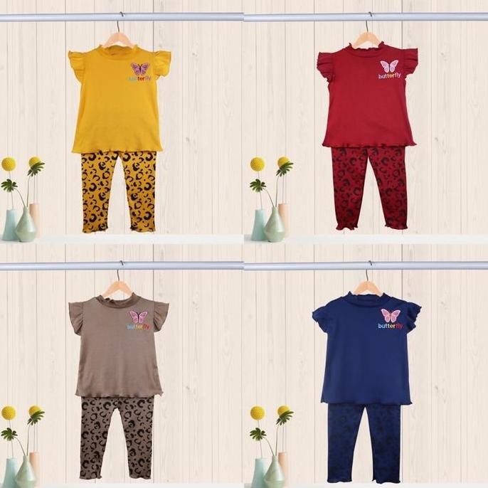 COD Owlet - setelan anak perempuan / setelan bordir  / baju anak perempuan Fashion