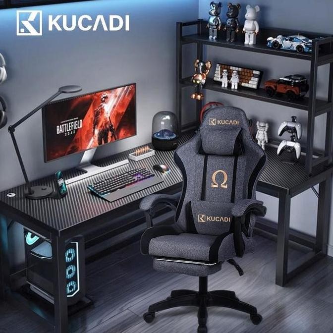 FUSHIGURO- HANRIVER & KUCADI Meja Gaming Serat Karbon , Kombinasi Meja dan Kursi Gaming, Kombinasi M