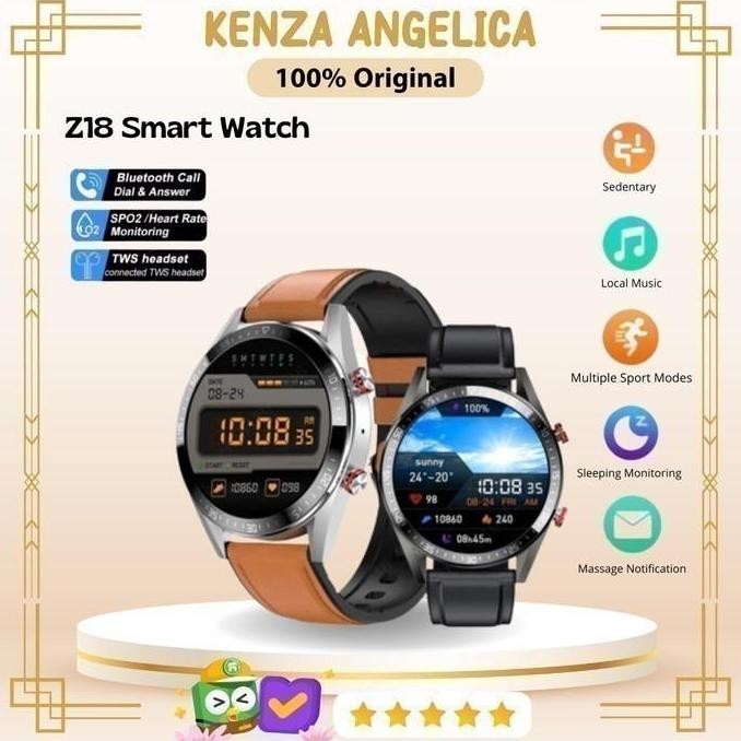 Awafash- Z18 Smart Watch - Sporty IP67 Waterproof 1.39-inch AMOLED Display
