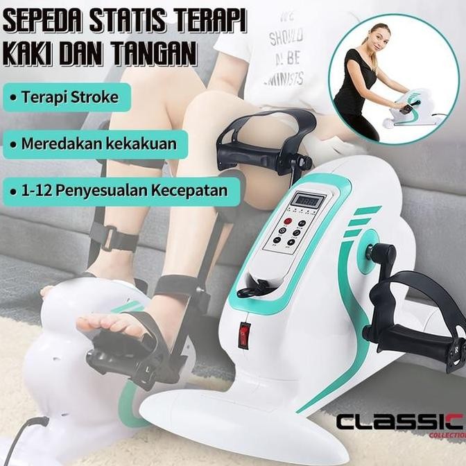 FUSHIGURO- Sepeda Statis Terapi Kaki Dan Tangan / Sepeda terapi Alat Terapi Stroke Manula Fisioterap