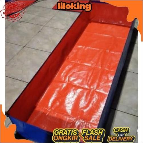 Termurah Terpal Kolam A12 1x0,50x0,25/Terpal kolam ikan/Terpal ikan mini/Terpal ikan cupang/Terpal k