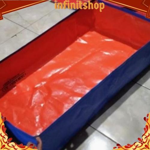 Terlaris TERPAL KOLAM IKAN A5 1x0,50x0,25/ kolam kotak/Terpal ikan/Terpal kolam mini/Terpal ikan cup