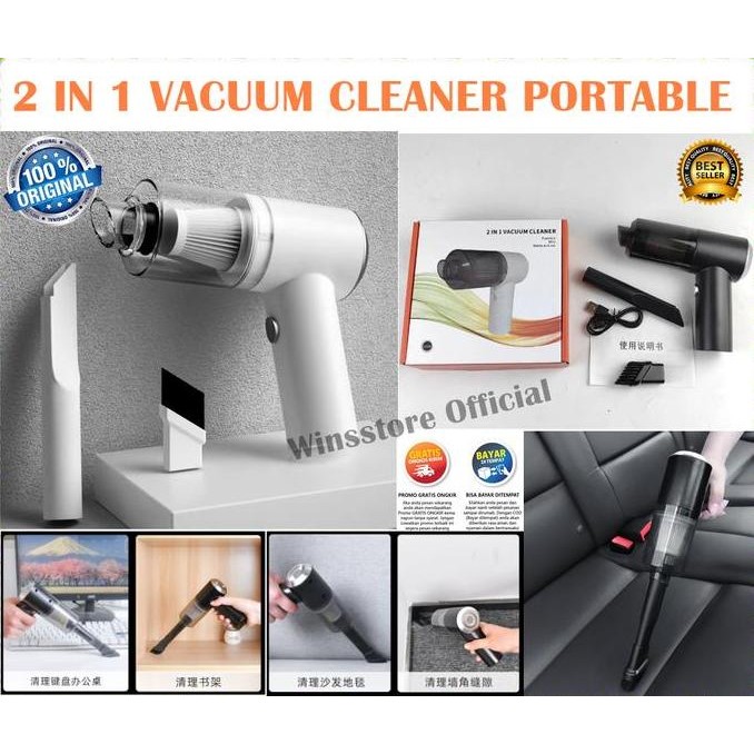 Premium Vacuum Cleaner Penyedot Debu Mobil Portable Penyedot Debu Kasur Mini Promo