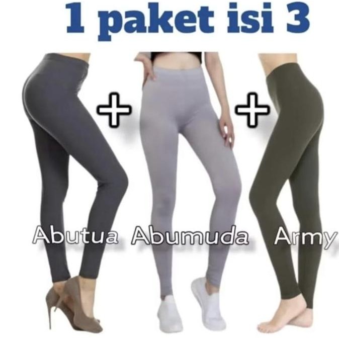 Promo CELANA LEGING WANITA 50 RIBU DAPAT 3, BHAN ADEM STREET BHAN LICIN SANGAT NYAMAN D PAKE BUAT SE