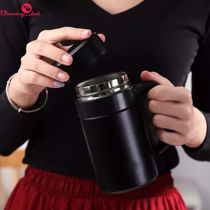 Tumbler Coffee Mug Coffee Tea Cup Stainless Steel 400ml (HN22) Cangkir