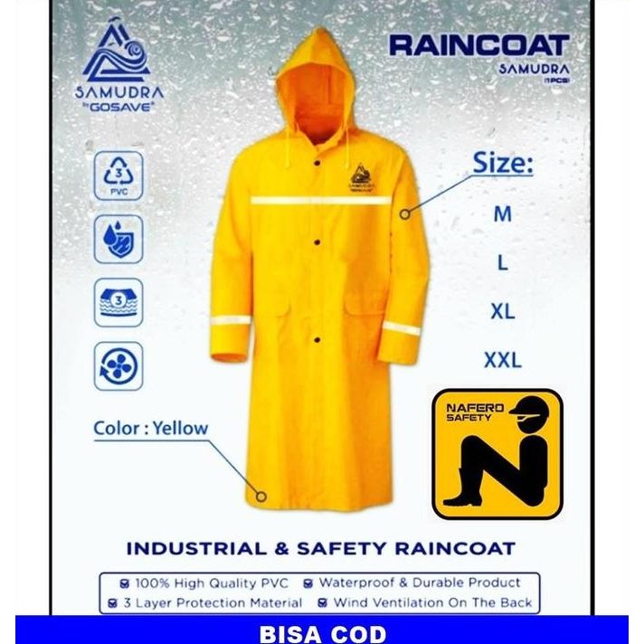 Jas Hujan Ponco Gosave / Jas Hujan Terusan Samudra / Raingard gosave