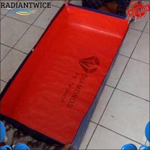 Termurah TERPAL KOLAM IKAN  A15 1x0,50x0,25/TERPAL KOLAM KOTAK ikan kecil/Terpal kotak mini tebal/Te