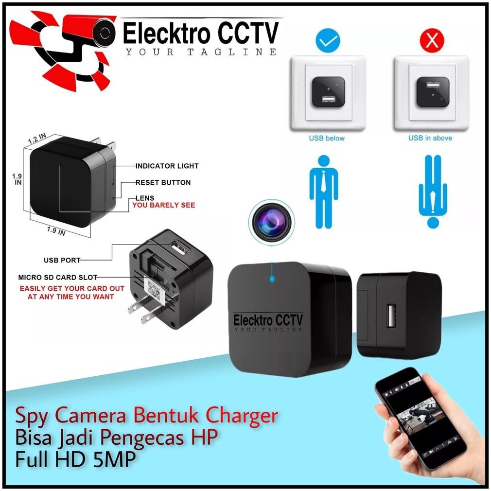 Spy Cam Camera CCTV Charger USB Non Wifi kamera cctv