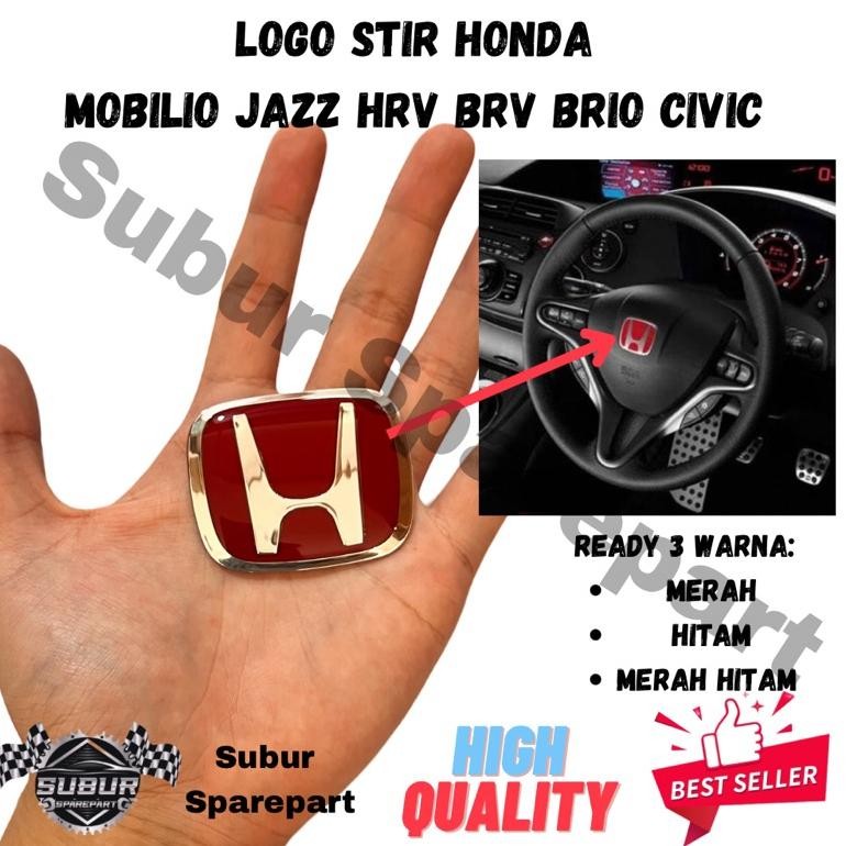 Logo Stir Honda Jazz HRV Brio BRV CRV Civic Original Aksesoris Mobil