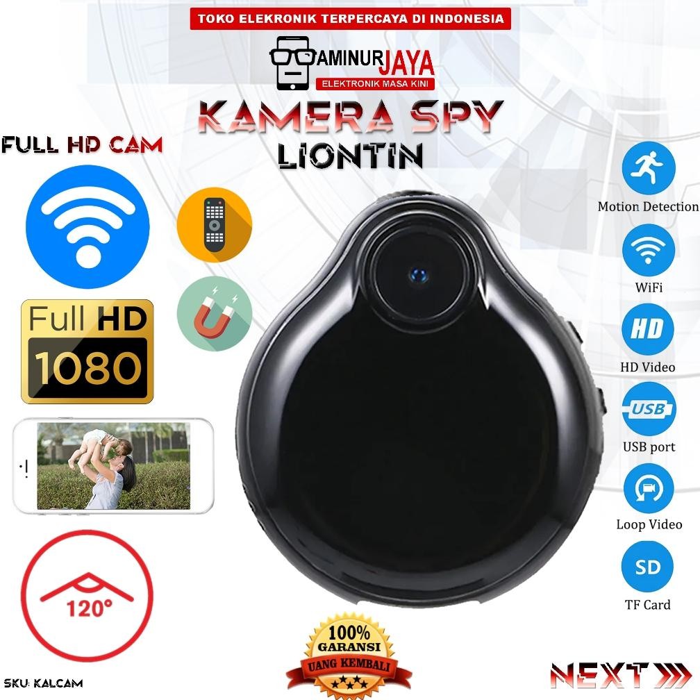 Kamera Mini Wifi Camcorder Spy  IP Camera Gantungan Kunci Kalung Liontin Resolusi Pull HD 1080P Nigh