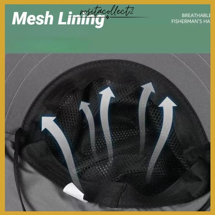 TOPI RIMBA MATAHARI OUTDOOR HIKING PANTAI GUNUNG BERKEBUN KEBUN MANCING GOLF BUCKET VISOR ANTI UV UP