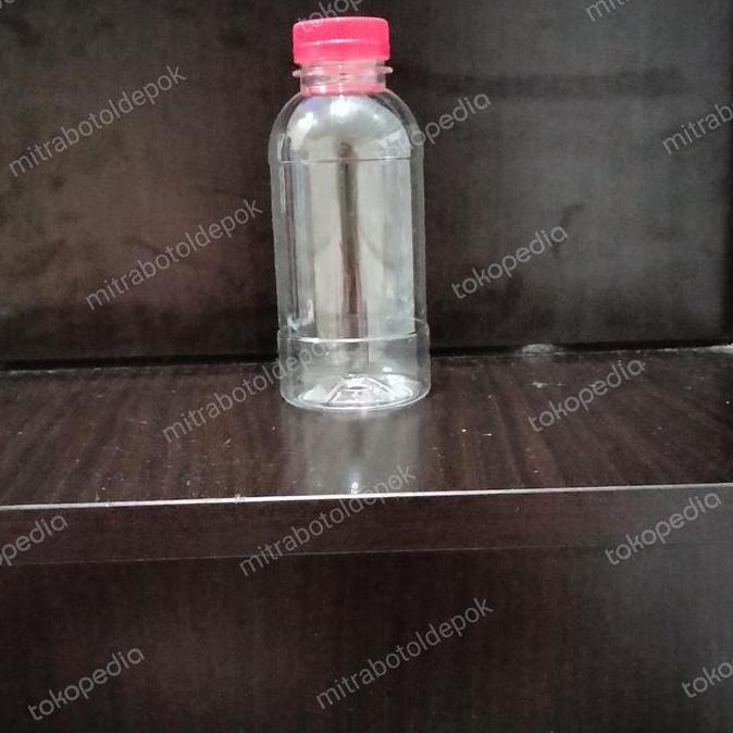Botol plastik 200ml cabe tutup SN segel warna-warni