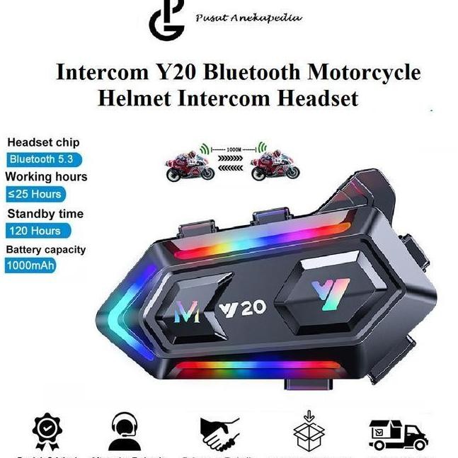 Intercom Y20 Headset Sepeda Motor | INTERCOM BIKERS
